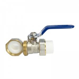 double female thread brass ball valve drinking water usage connect with copper pipe