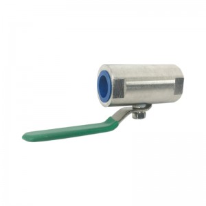 1/2 inch green handle stainless steel one piece ball valve sanitary and food grade valve
