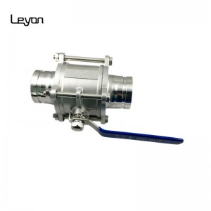 Factory directly 3pcs cf8m stainless steel ball valve with Grooved End
