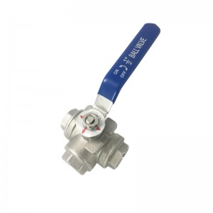 Factory supplied Malleable Pipe Fittings Bulk - ss304 ss316 three way threaded ball valve stainless steel cf8m ball valve manufacturer – Leyon