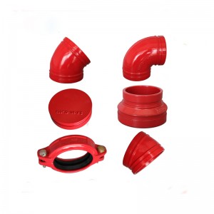 Reliable Corrosion Resisting Double Claw Clamp Grooved Pipe Fitting for Fire Fighting