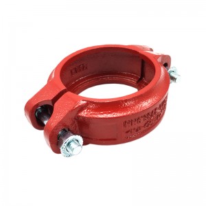 FM UL Approved Ductile Iron Grooved Couplings 114.3mm/4 Inch for Fire Fighting Epoxy Coating