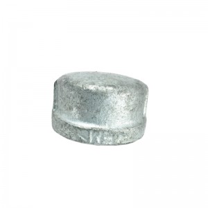 High quality malleable iron round Galvanized pipe fittings Cap