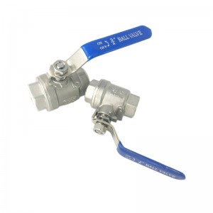 3/4” high pressure two piece ball valve with female threads ANSI 150lb CF8m 304 316 Wcb Full Port Manual Ball valve