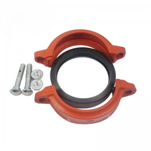 Grooved Pipe Fittings Ductile cast iron Rigid Coupling for Fire fighting