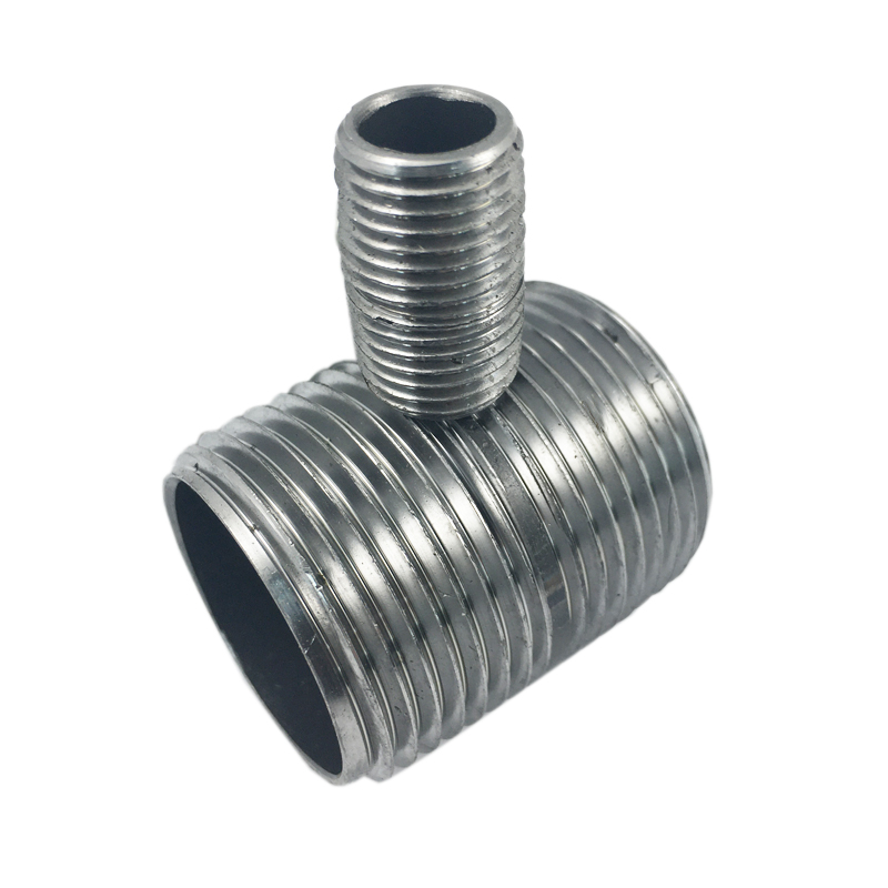 Factory supplied Threaded Mechanical Tee - Carbon Steel close nipple full male thread  – Leyon