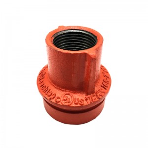 Epoxy Coating UL/FM Ductile Iron Grooved Galvanized Fittings and Couplings with Female Thread