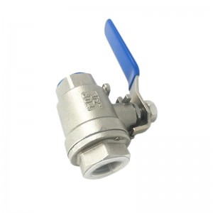 1/2” Pn16 Stainless Steel Ball Valve two piece sanitary female threads valve for hose tube connection
