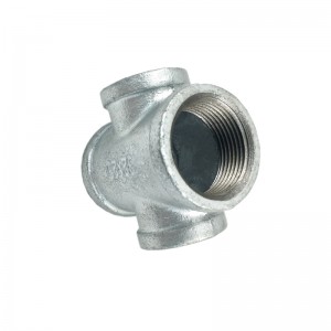 Plumbing Accessories Malleable Iron Hot Dip Galvanized Pipe fitting Cross