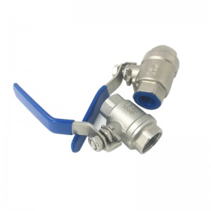 SS304 SS316 1/2” food grade pn16 pn25pn 40 Stainless Steel Ball Valve two piece sanitary threaded valve for hose tube connection