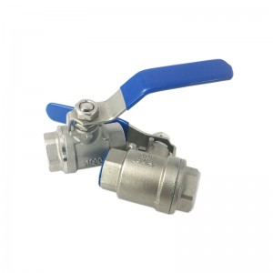 SS304 1/2” pn16 pn25pn 40 Stainless Steel Ball Valve two piece sanitary food grade female threads valve for hose tube connection