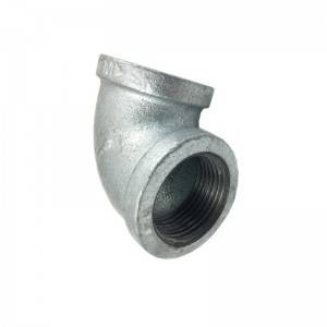Hot Sale Female Malleable Iron Elbow 90r Three Way Pipe
