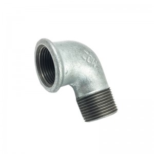 High quality malleable iron round Galvanized pipe fittings Street Elbow