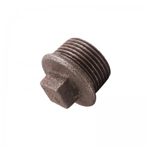 Wholesale Sanitary Tee Plumbing - High quality Black malleable iron pipe fittings Plug – Leyon