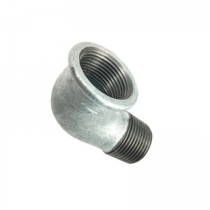 High quality malleable iron round Galvanized pipe fittings Street Elbow
