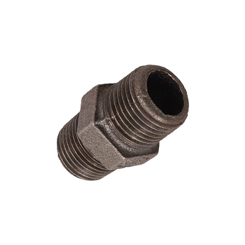 Top Quality Hose Nipple Connector - Black cast iron Barrel NipplePipe Fitting Nipple – Leyon detail pictures