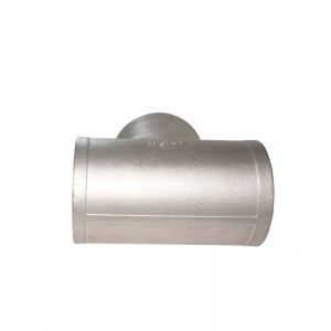 Stainless Steel Sanitary threaded three way tee for pipe connection