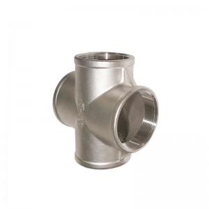 Low MOQ for Threaded Gate Valve - Customized NPT/DIN Female Threaded Stainless Steel Pipe Fitting 4-Way equal Cross – Leyon