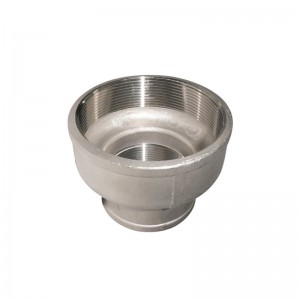 Stainless Steel SS304 SS316 Sanitary Eccentric Reducer Pipe Fitting with female threads