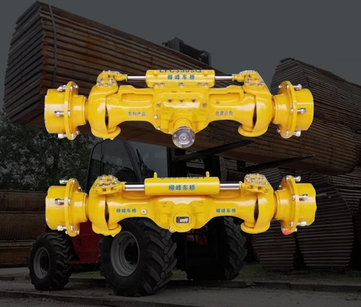Axle for off-road forklifts