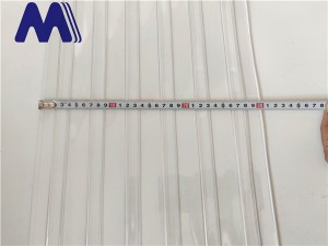 transparent  PVC strip curtain double ribbed door curtains roll 200mm