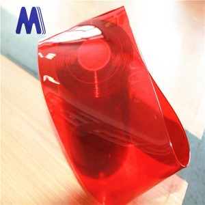Red Solid Welding  Industrial Commercial Door Curtains 2mmx200mm Plastic PVC Strip Curtains Doors