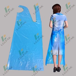 Disposable plastic aprons