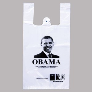 Factory Cheap China Custom Printed Supermarket Shopping Biodegradable T-Shirt Bag