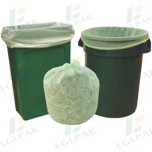 2019 New Style China Factory Price Compostable PLA+Pbat +Cornstrach/CaCO3 Biodegradable Garbage Bag, Trash Bag