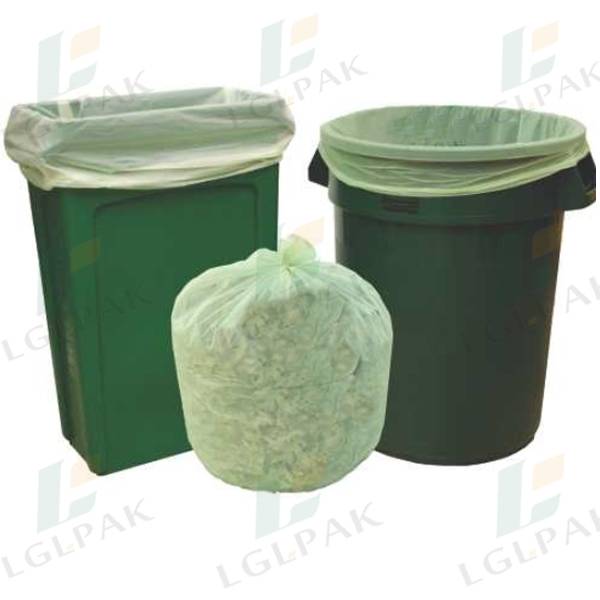 White Plastic Trash Can Waste Basket Liner Garbage Bag - China