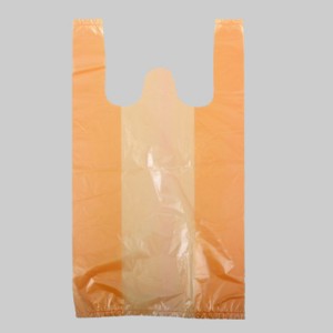 OEM Customized China HDPE Plain Plastic Retail Grocery Shopping T-Shirt Handle Bag