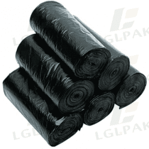 Factory source China Eco Friendly HDPE Black Garbage Bag on Roll