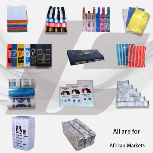 HDPE STRIPE T-SHIRT GROCERY BAG IN DIFFERENT COLORS