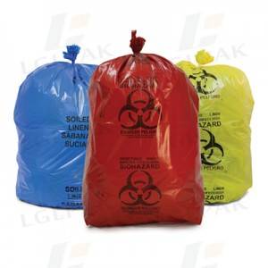 Good Quality China Small Size Biohazard Garbage Bag, Medical Garbage Bag