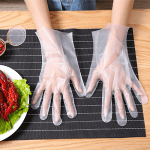 Renewable Design for China Disposable Transparent PE/CPE/TPE Plastic Gloves