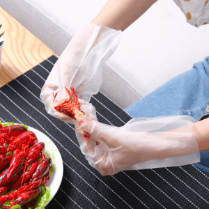 OEM Manufacturer China Food Grade CPE Waterproof Plastic Disposable Hand Restaurant Gloves