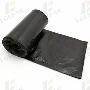 High Quality for China Black Color HDPE Recycle Material Drawstring Bin Liner, Customized Plastic Trash Bag Garbage Bag