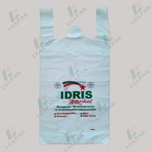 Market Plastic Shopping Bag with Printing