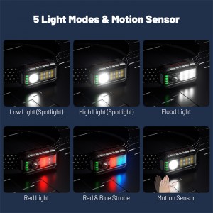 LHOTSE Sensor lampu kepala multi-fungsi