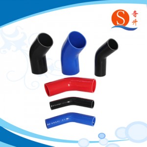 Factory wholesale silicone braided hose 45 Degree Elbow Silicone Rubber Hose for Auto parts