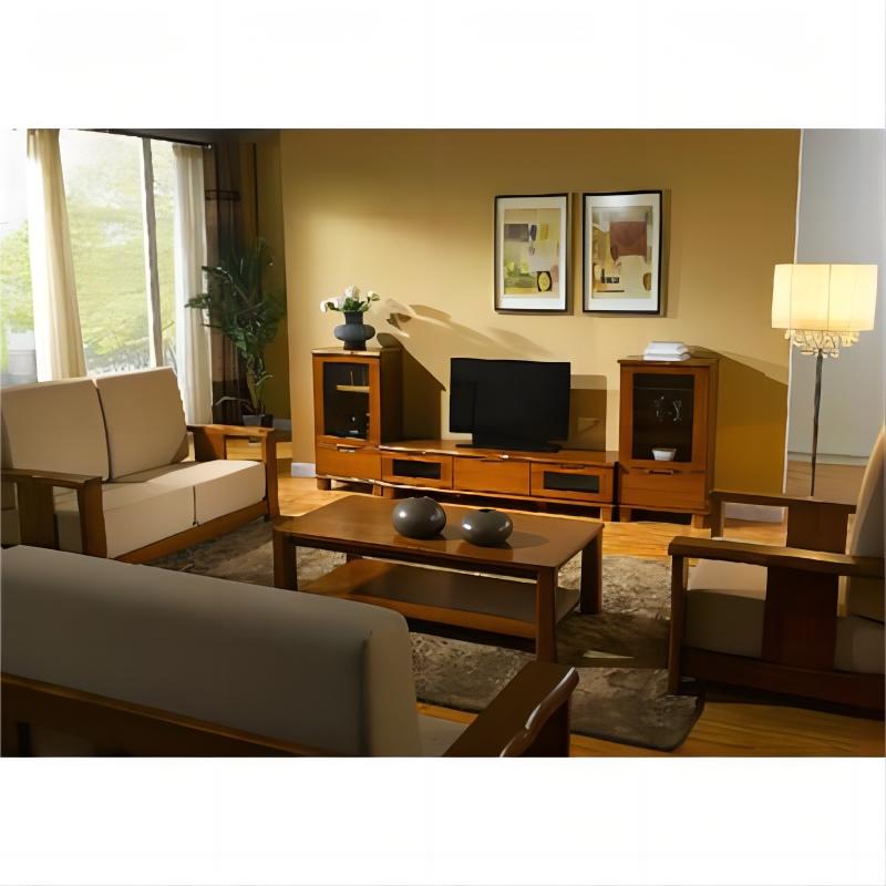 North America white oak capacious TV unit without legs (1)