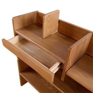 Solid white oak environment friendly combined student desk sets