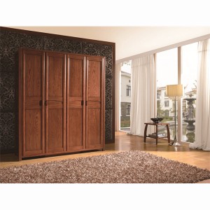 Wooden modern wardrobe, hinged, multiple doors