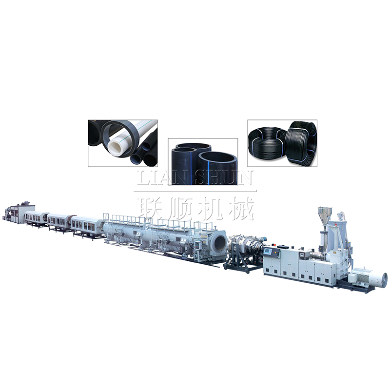 High output PE pipe extrusion line