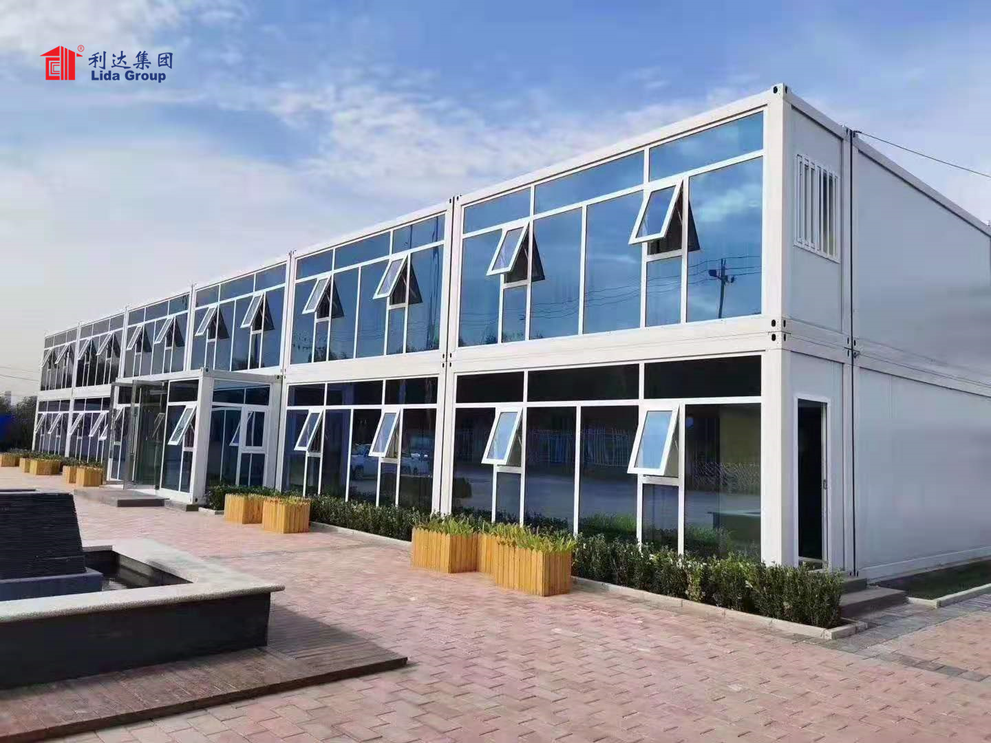 20FT 40ft Easily Assemble Temporary Prefabricated Modular Steel Flat Pack Container Prefab House -Lida Group