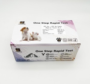 Комплект за тест за кучешки коронавирус Ag/кучешки парвовирус Ag