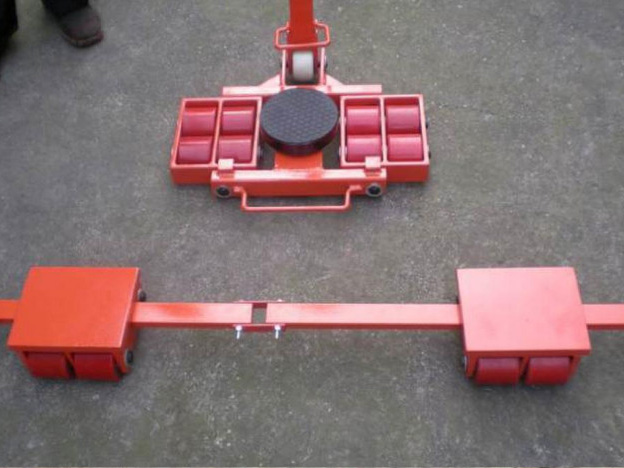 Carrying Roller 180 degree  Moving Transporting Heavy duty 6T to 100T cargo trolley moving roller Skate (4)