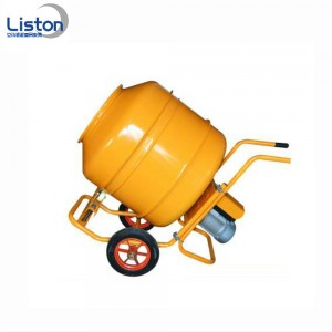 Portable small electrical self loading drum cement concrete mixer machine