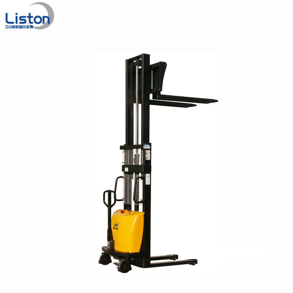 Electric Forklift 1 Ton Pallet Truck Electric High Lifter Semi Electric Stacker Featured Image
