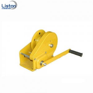 2600LBS portable self locking hand winch with stainless rope